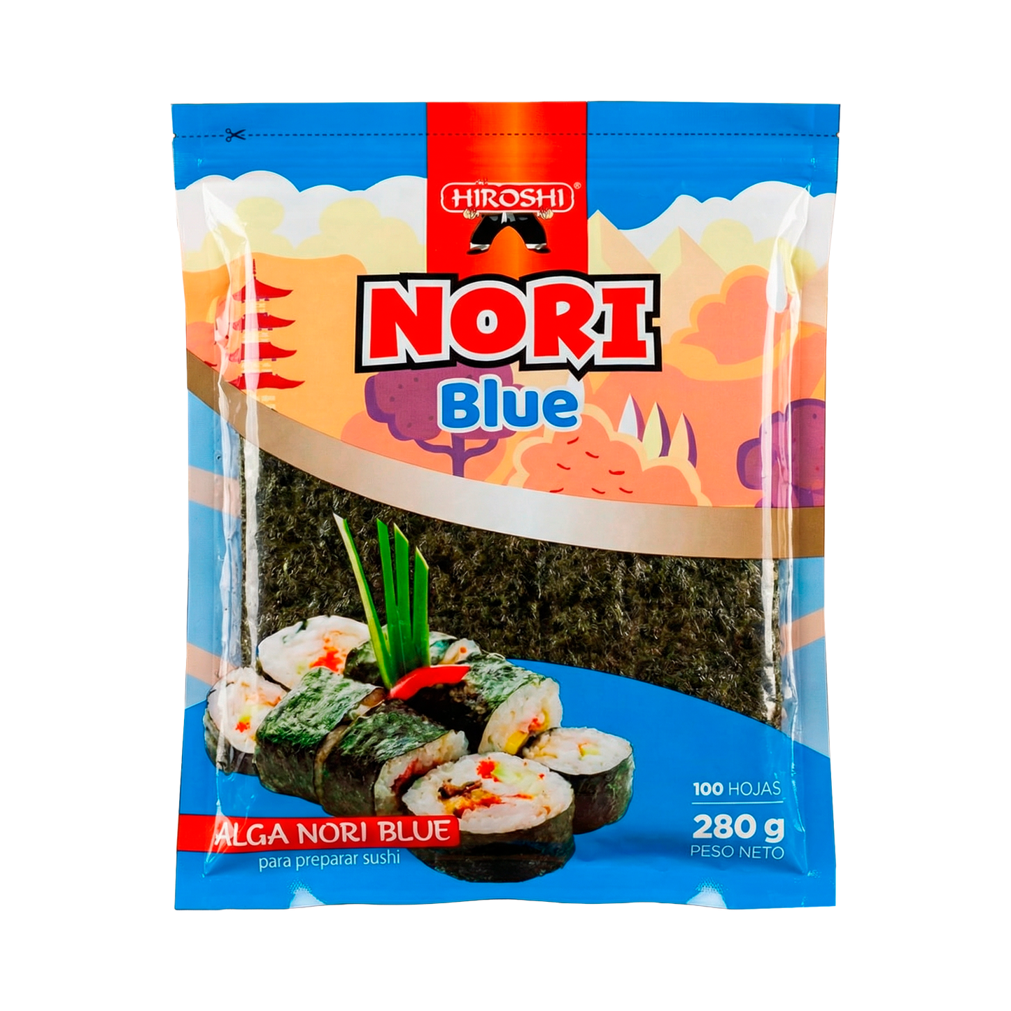 Alga Nori Gold - caja de 40 paquetes de 100 hojas