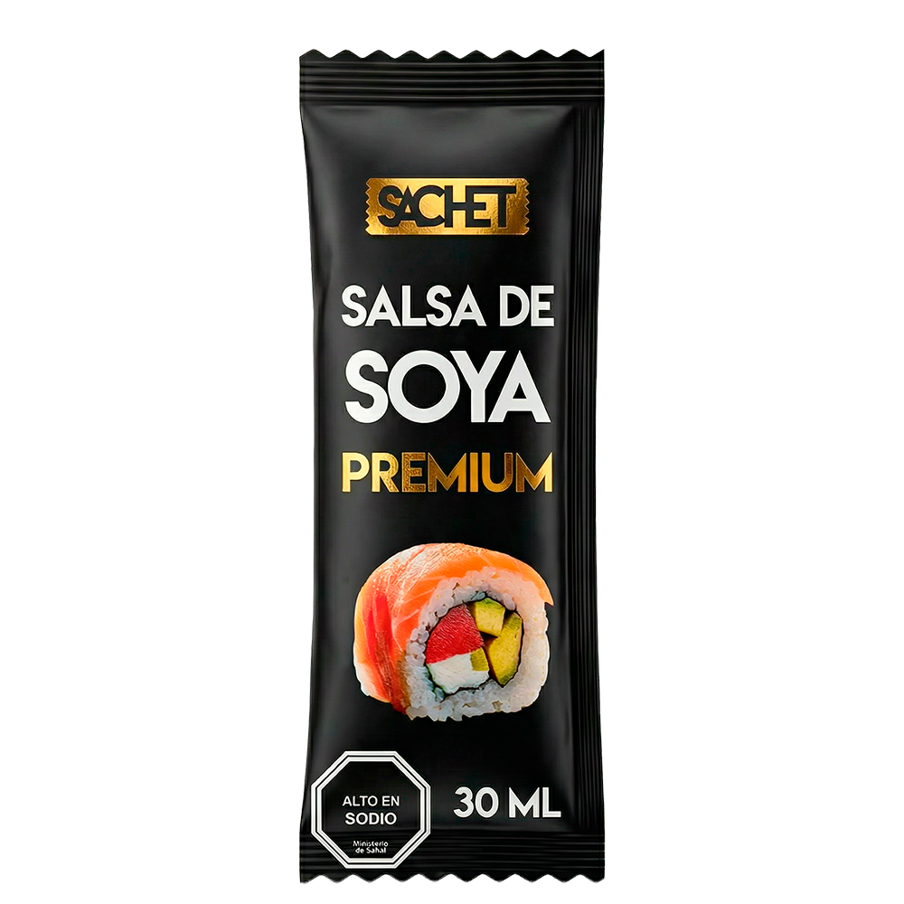 Salsa de Soya premium 30ml - Caja de 250 u.