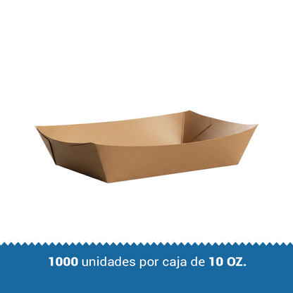 Bandejas kraft 10oz