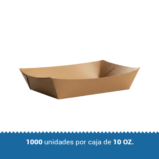 Bandejas kraft 10oz